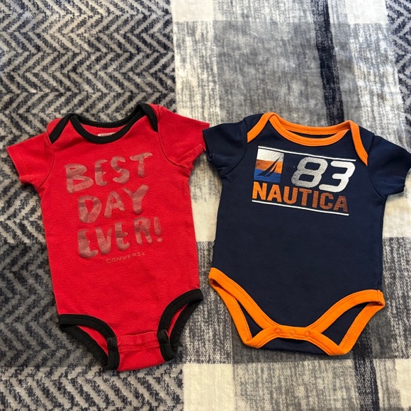 Converse Red and Black Bodysuit - Best Day Ever - Picture 1 of 5